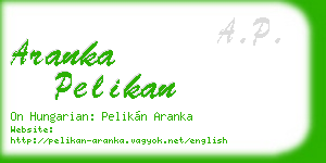 aranka pelikan business card